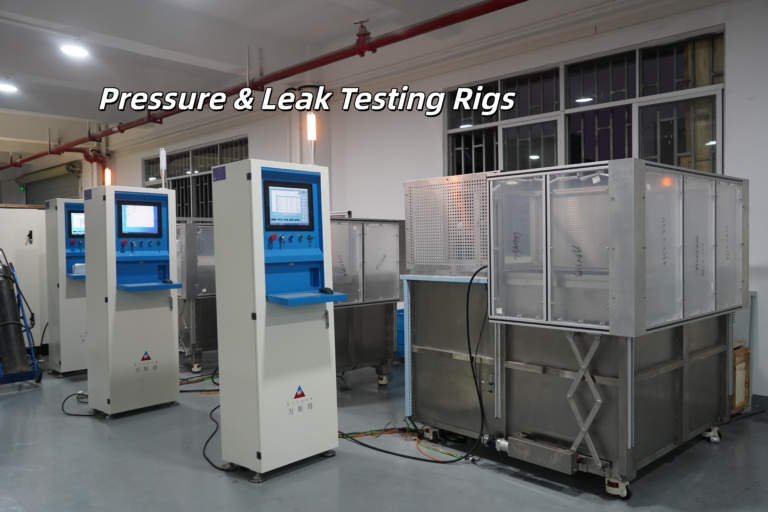 Specialized Test Stand for Water Pressure and Air Tightness Testing of Tanks